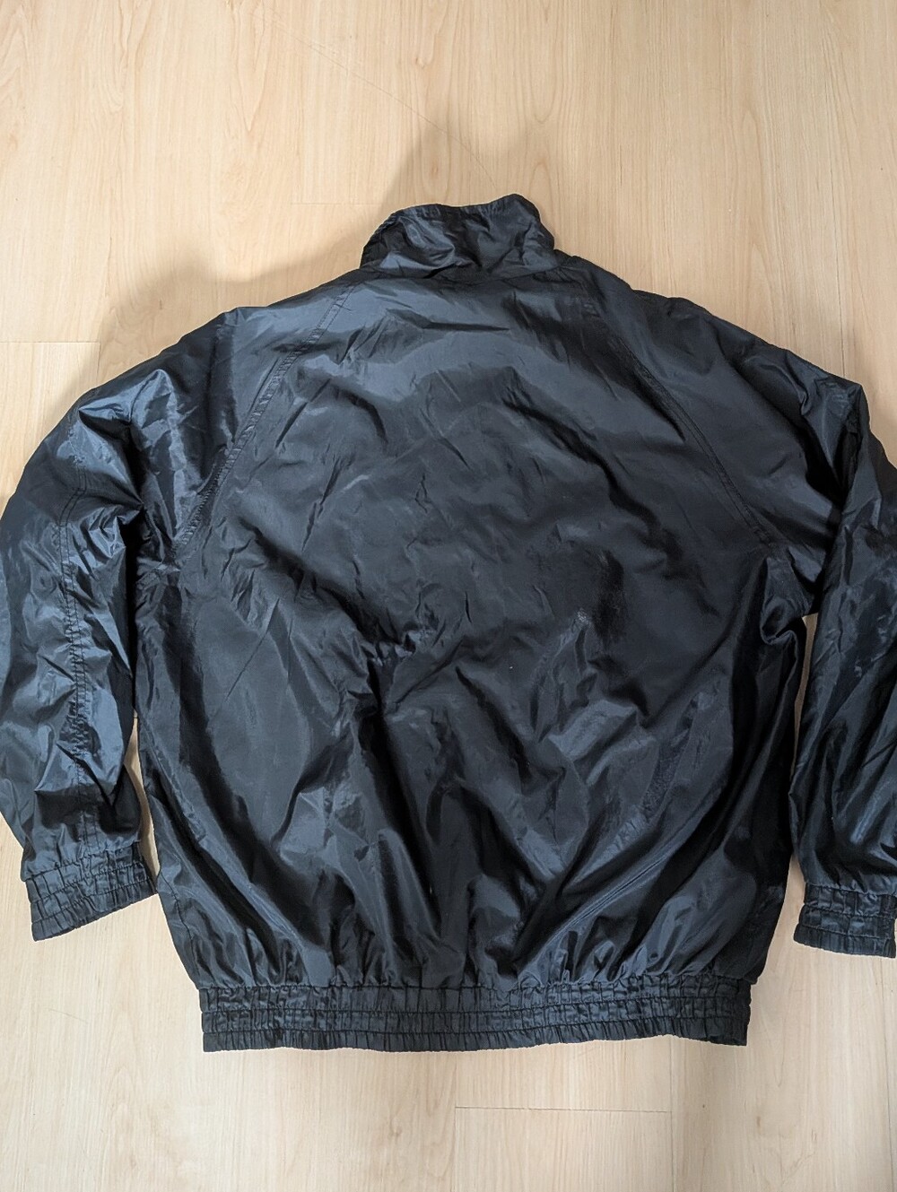 Vintage CABO ACAB Basketball Referee Windbreaker Jacket Black Nylon - Picture 3 of 4